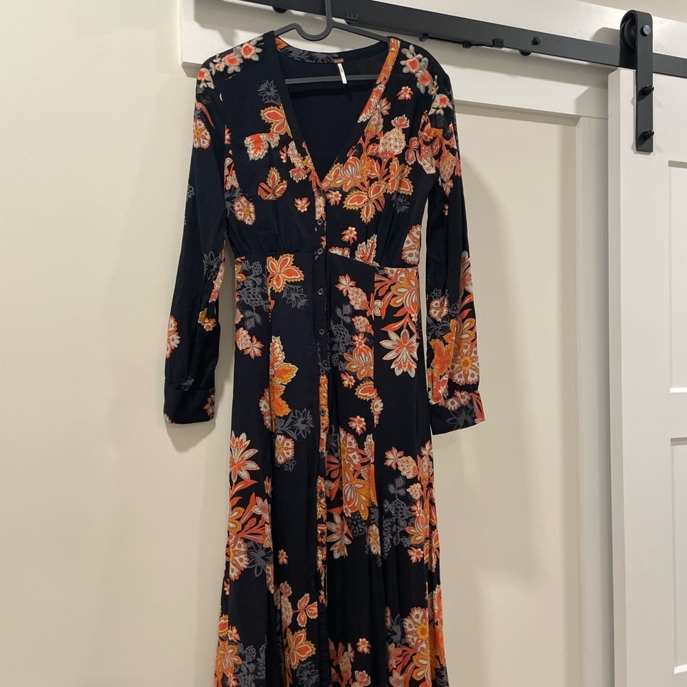 Free People Miranda Midi Button Up Dress - Picture 2 of 5